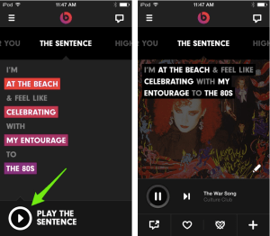Generating Music with Beat's "The Sentence"