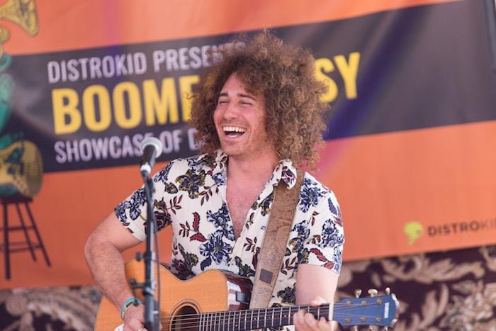 Ari Herstand performing at SXSW Boomfantasy showcase