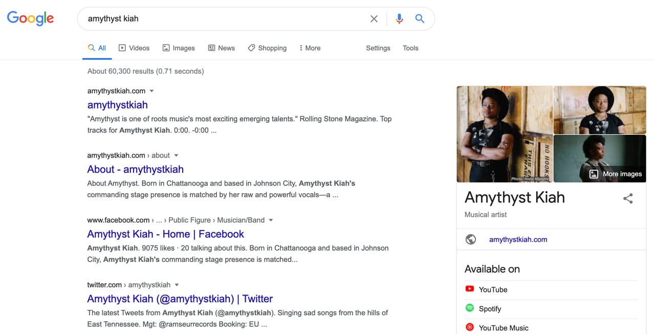 10 SEO Tips for Musicians: Google search