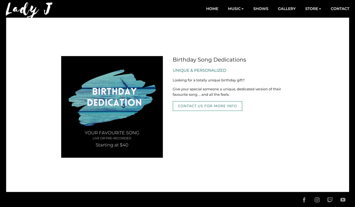 25 creative merch ideas - commission a song