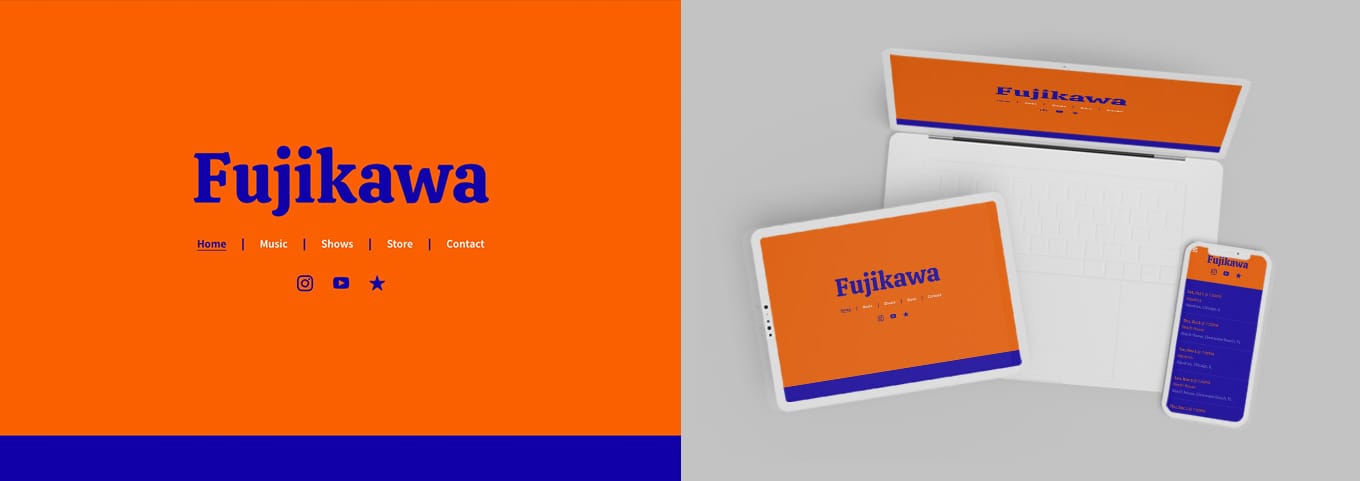 5 ways to use bold color in music website design