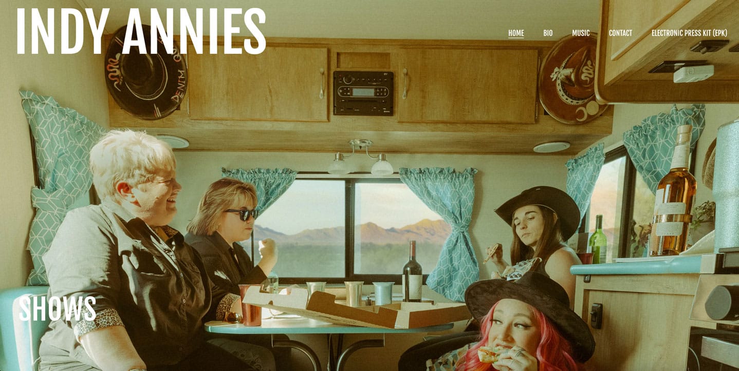 A list of 20 best band websites, and why we love them - Indy Annies