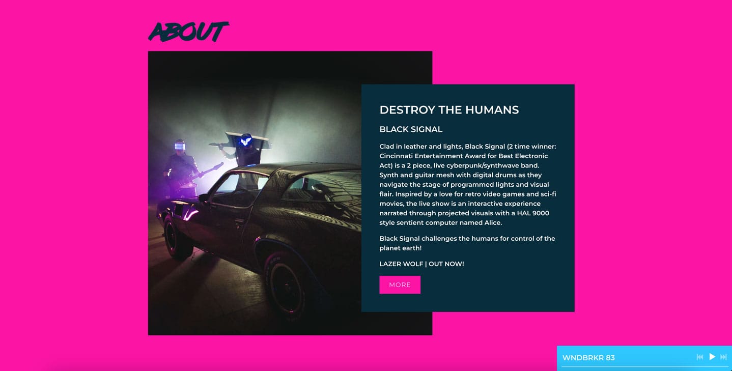 A list of 20 best band websites, and why we love them - Black Signal