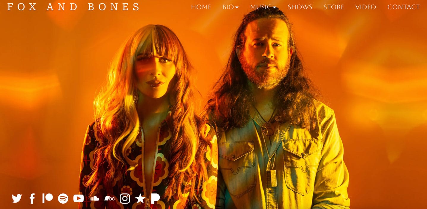 A list of 20 best band websites, and why we love them - Fox and Bones