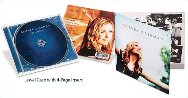 Digipak vs Jewel Case packaging: Jewel Case with 4-panel insert