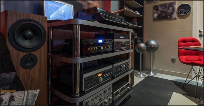 An audiophile's home audio equipment