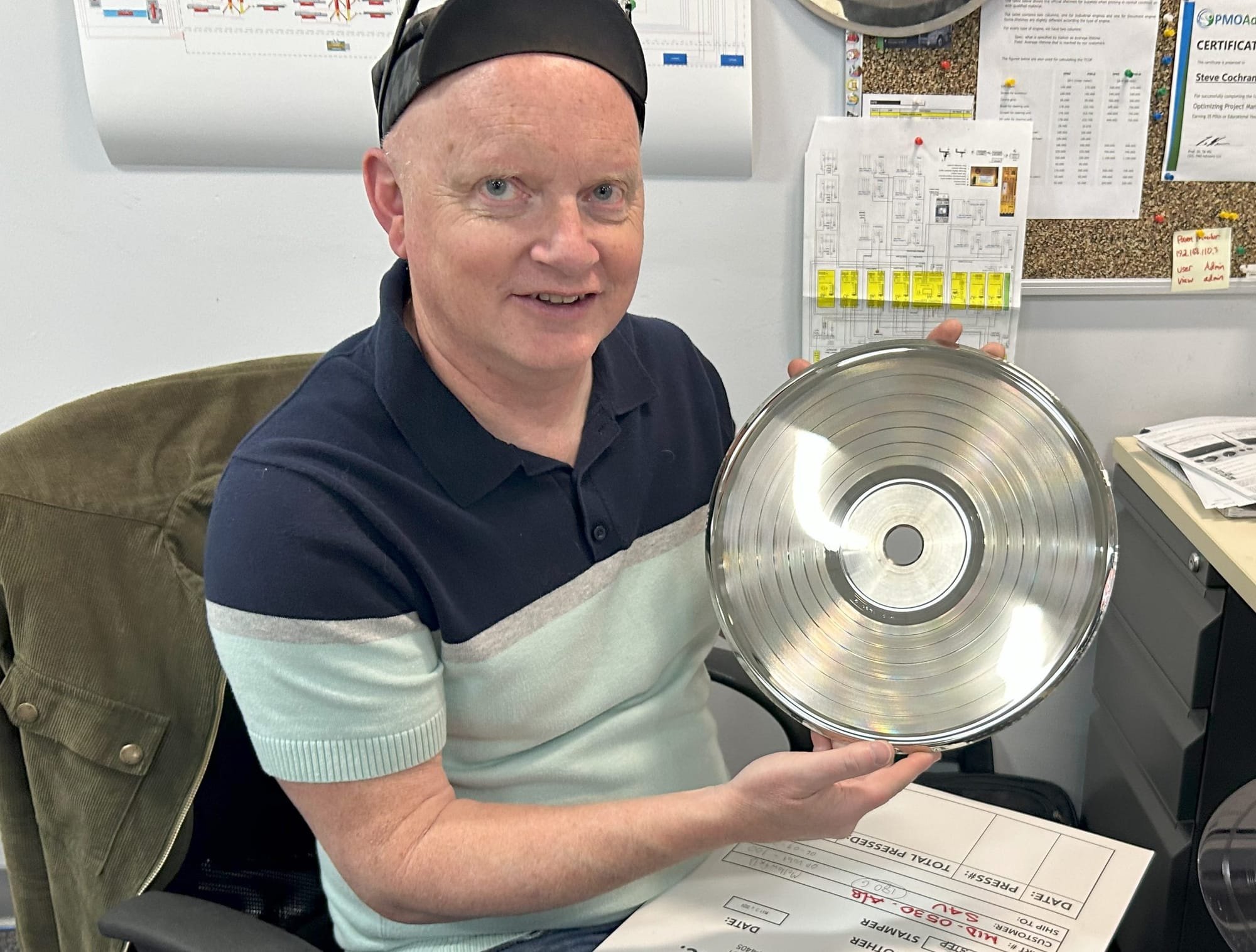 Steve and one of our metal stampers