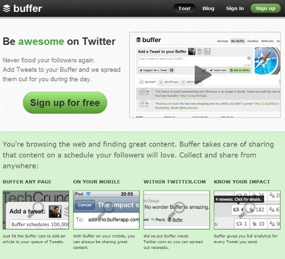 bufferapp bufferapp.com home page