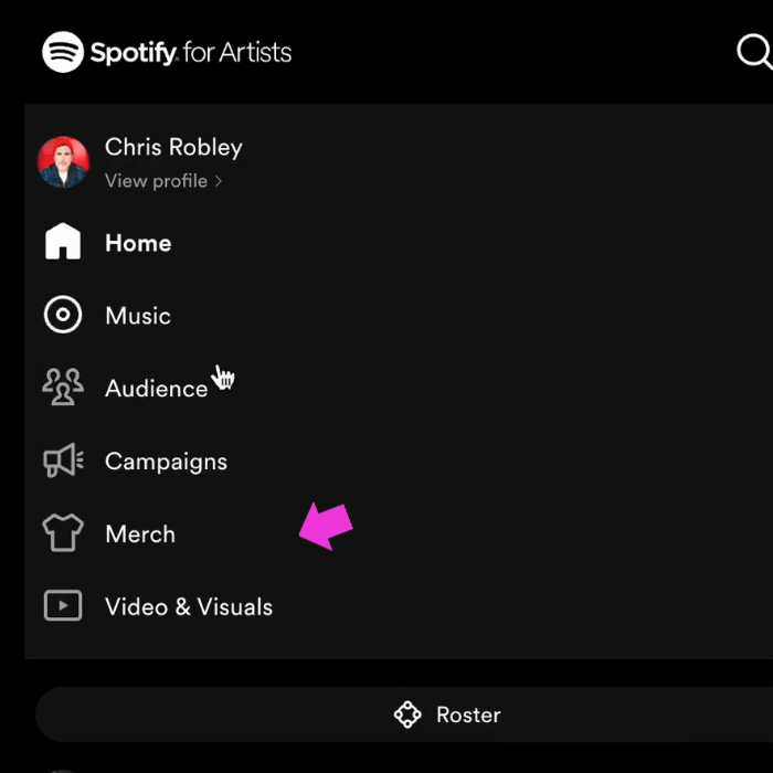 how to sell more merch on Spotify