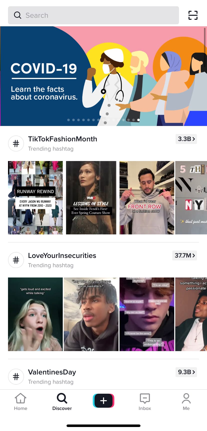 tiktok trending page