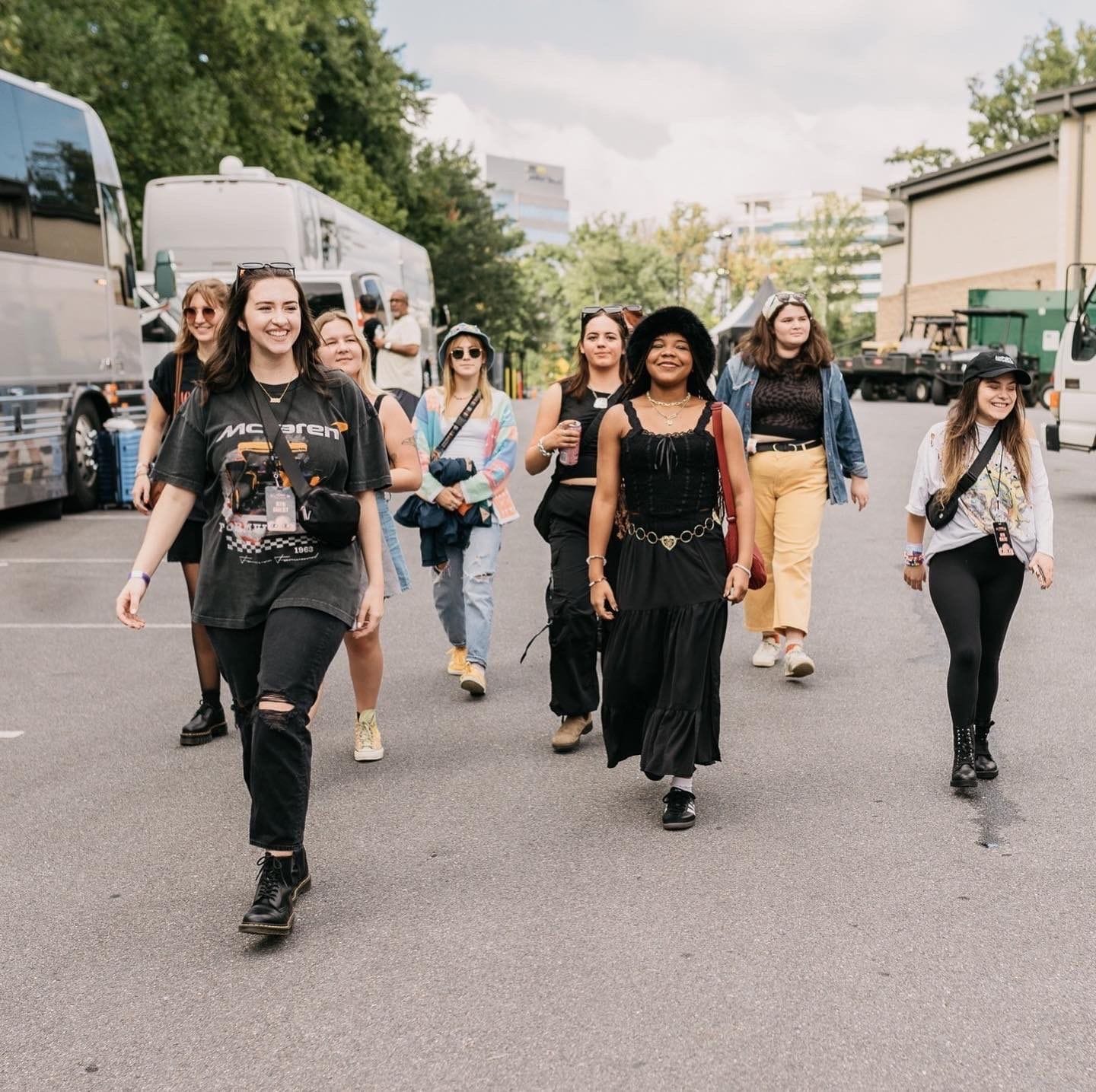All Access participants on a backstage tour at All Things Go