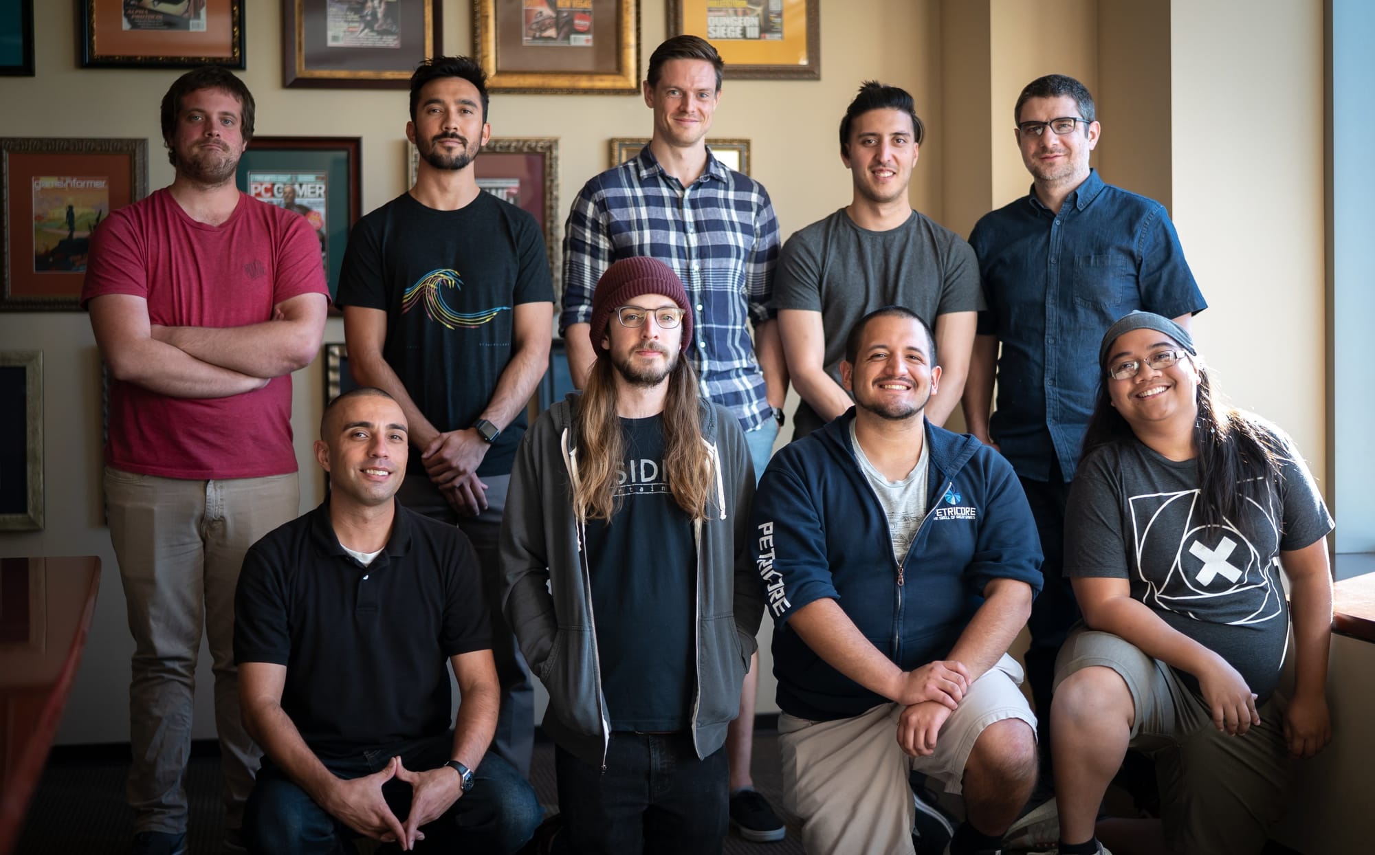 Renzo with the Audio Team at Obsidian Entertainment. 