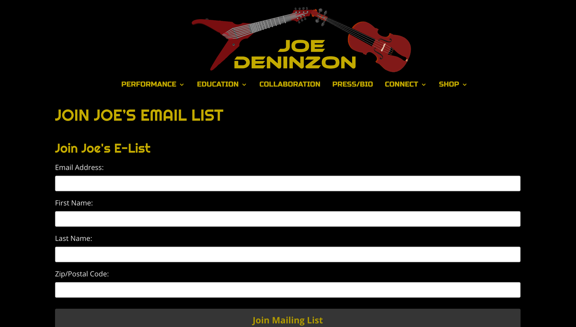 musicians website