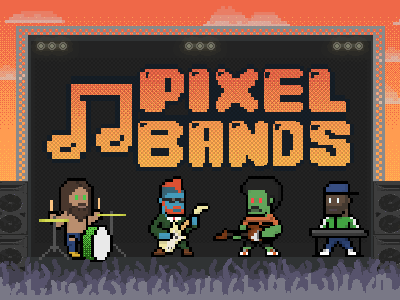 Form your own pixelated bands.