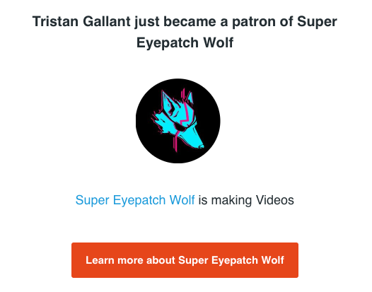 Patreon cross-promotion