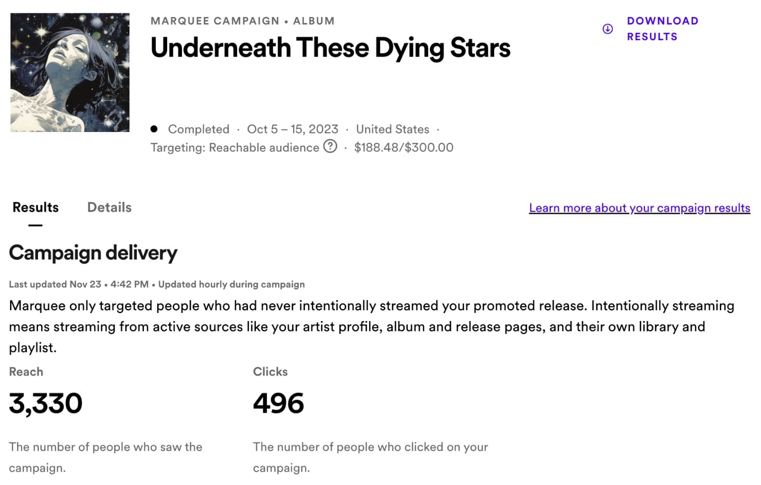 Spotify Marquee Delivery US