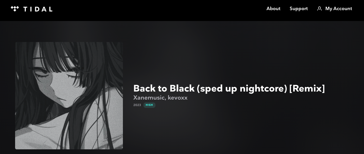 Back to black nightcore remix by xanemusic