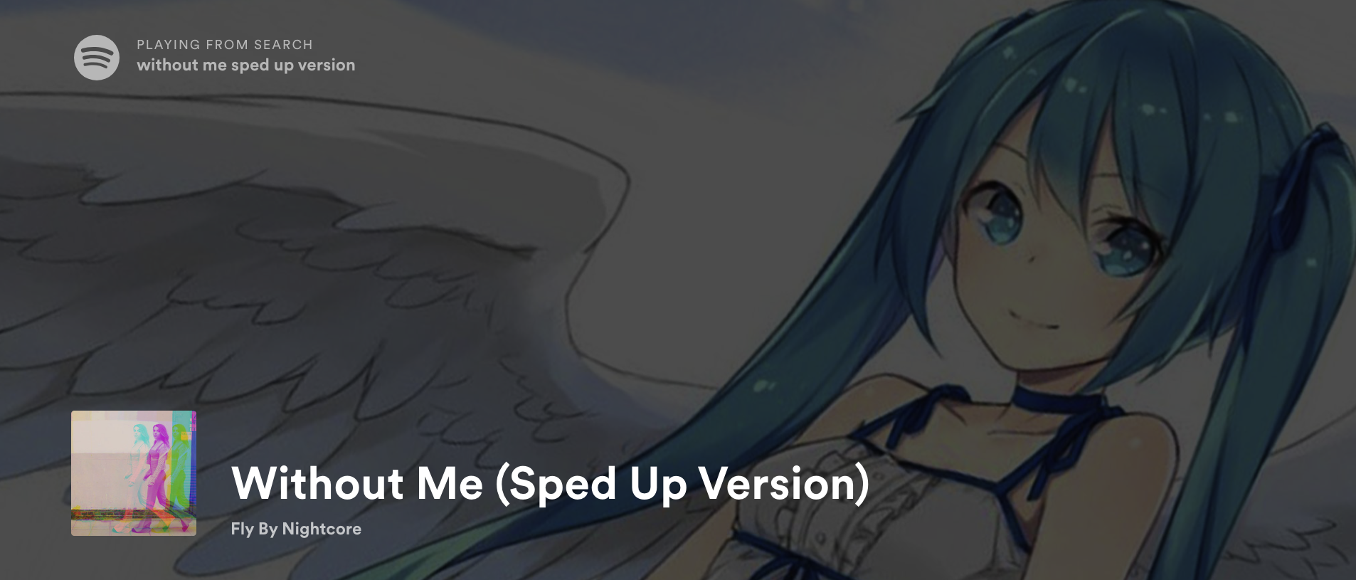 Without Me (Sped Up Version) on Spotify