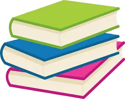 A stack of colorful books on a white background, symbolizing knowledge and learning, ideal for educational or literary conten