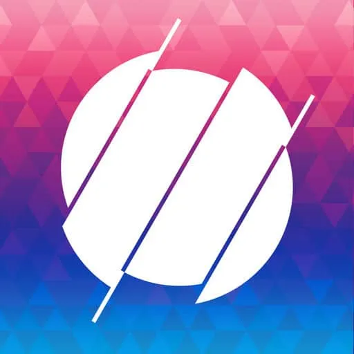 Stylized Hypebot logo with vibrant pink and blue geometric background, representing music industry news and technology update