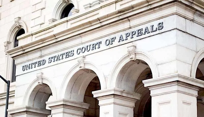 United States Court of Appeals building with classic architecture and stone facade.
