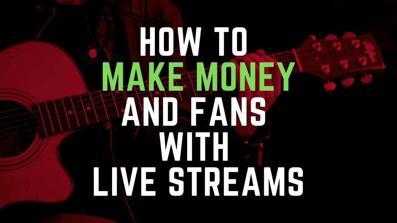 Earning revenue from live streaming with guitar music and fan engagement on Hypebot.