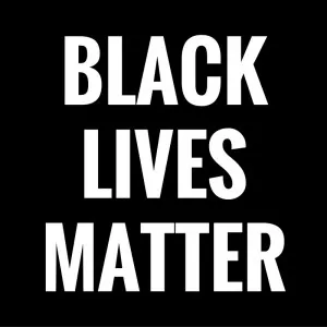 Black Lives Matter protest sign emphasizing social justice and equality awareness.