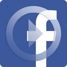 Facebook logo icon with a stylized conversation arrow and a circular background, representing social media, digital marketing
