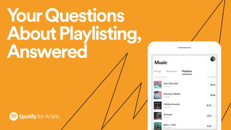 Spotify playlist management app interface highlighting music playlists and streaming data.