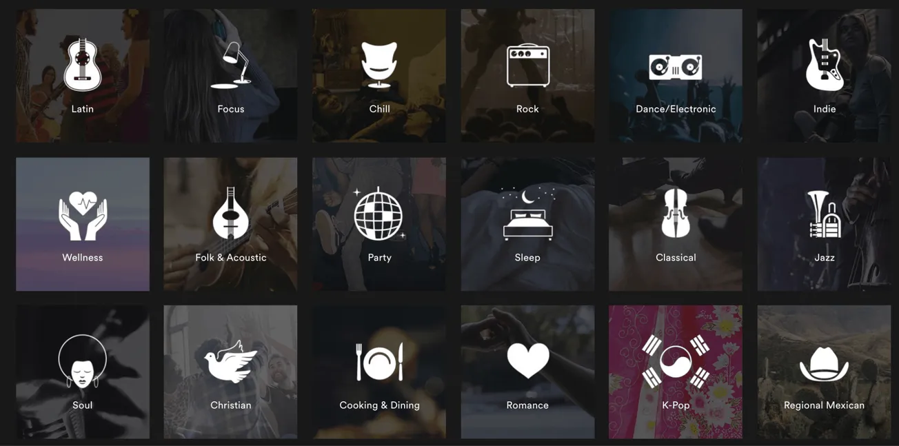 Guitarist performing at a live music event, representing genres like Latin, Indie, Rock, and Jazz, with themes of wellness, r