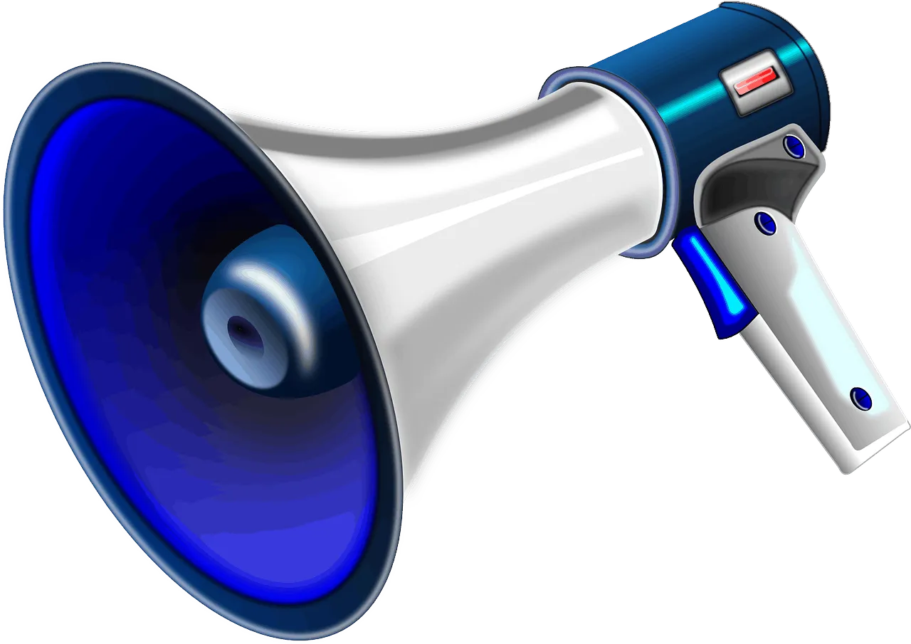 Megaphone with a digital design for music promotion and marketing digital marketing, social media, music industry, advertisin