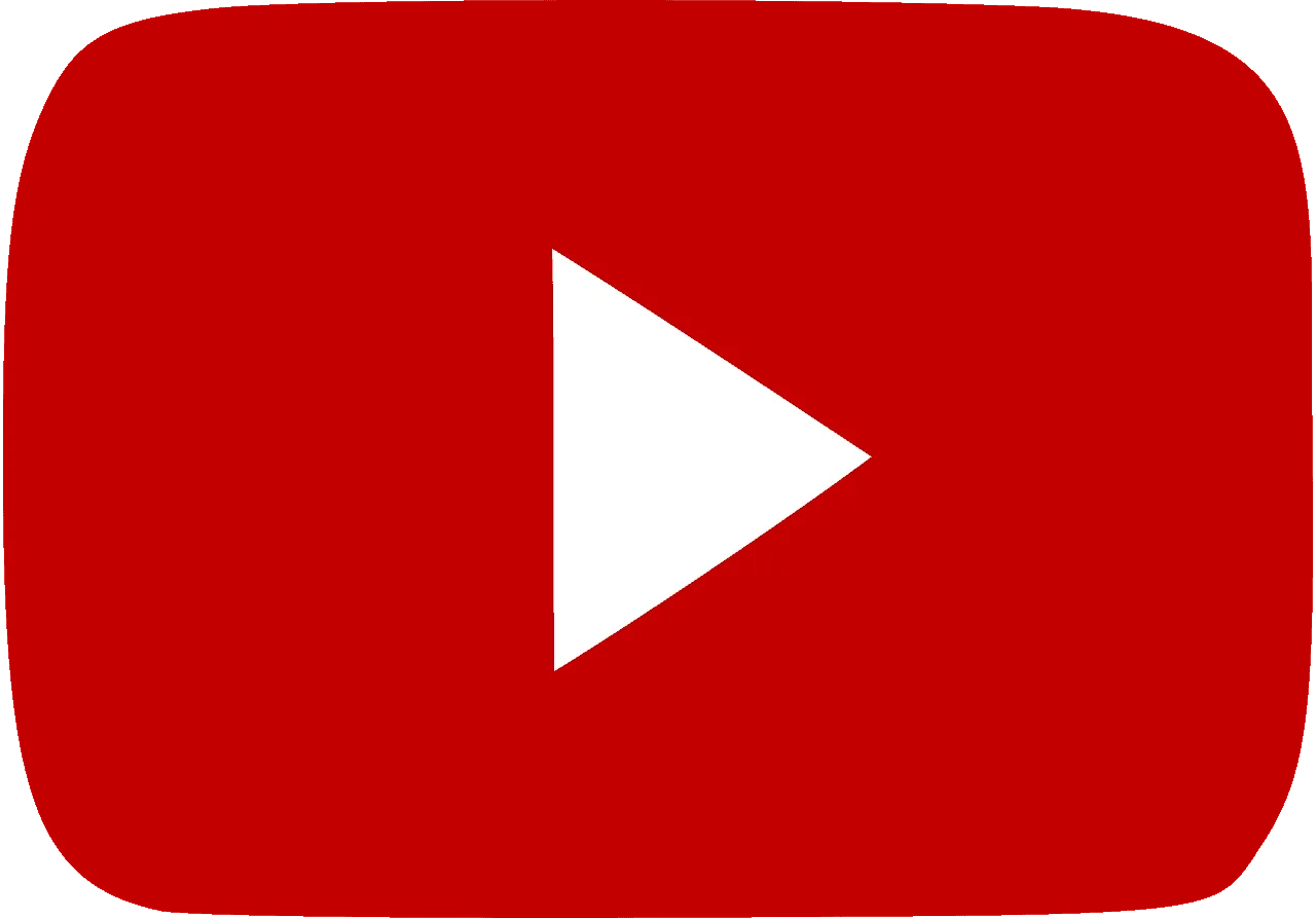 Red YouTube play button icon representing digital media, online video platform, content creator, entertainment, and multimedi