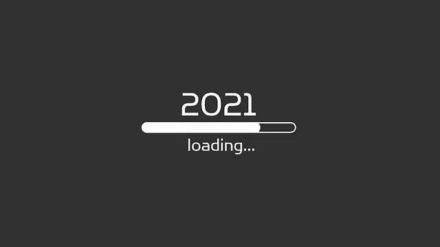 2021 loading screen with progress bar, digital era, technology, modern design, startup concept.