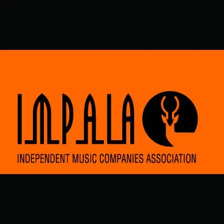 Independent Music Companies Association logo with bold black and orange colors, representing the organization supporting inde