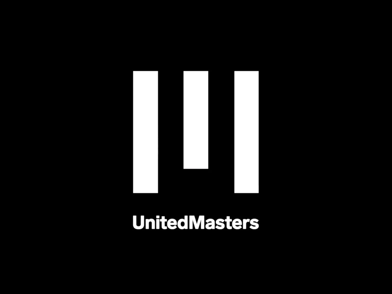 High-quality logo of UnitedMasters featuring a minimalist black and white design, representing music distribution and digital