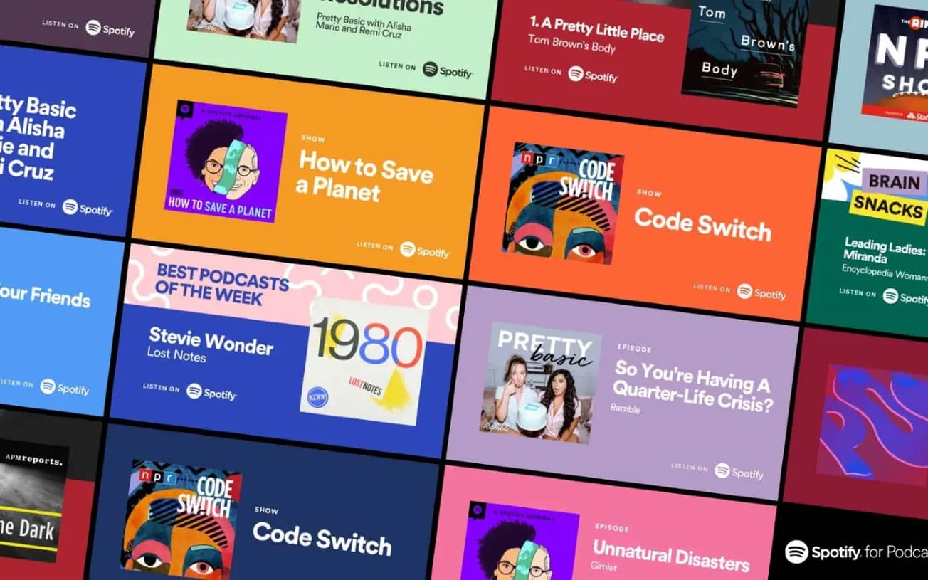 Innovative podcast playlist on Spotify featuring trending shows & topics, perfect for music enthusiasts and podcast fans seek