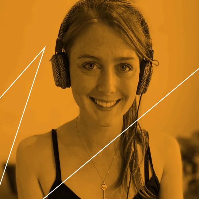 Music industry influencer wearing headphones, artist promoting new tracks, digital music enthusiast at work, Hypebot article