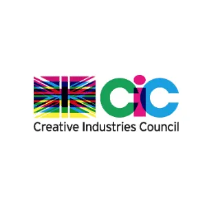 Creative Industries Council logo showcasing diversity and innovation in media, arts, and entertainment sectors.
