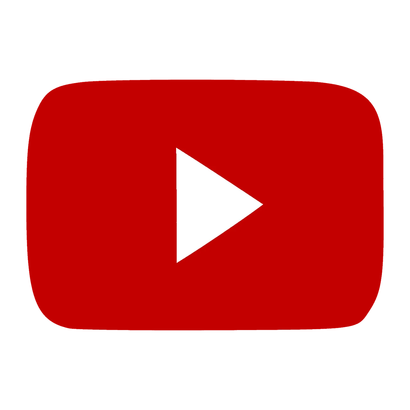 YouTube logo with red background and white play button, representing video content and digital media platform, relevant for d