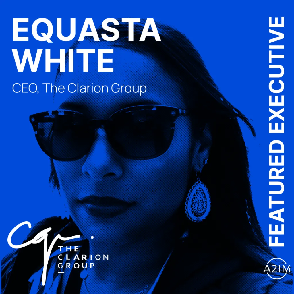 CEO interview, digital music industry leader, Equasta White of The Clarion Group, on future of music and digital media, featu