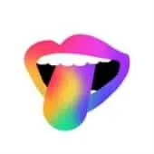 Colorful rainbow tongue with lips, vibrant digital art emphasizing music, culture, and creative expression for Hypebot.