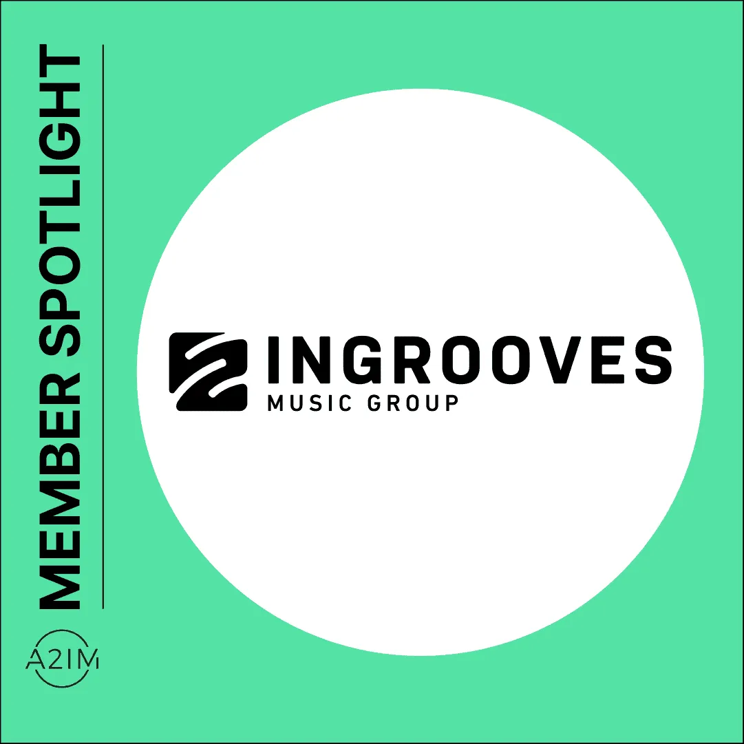 New release notification for Ingrooves Music Group, highlighting their latest music distribution services and industry impact
