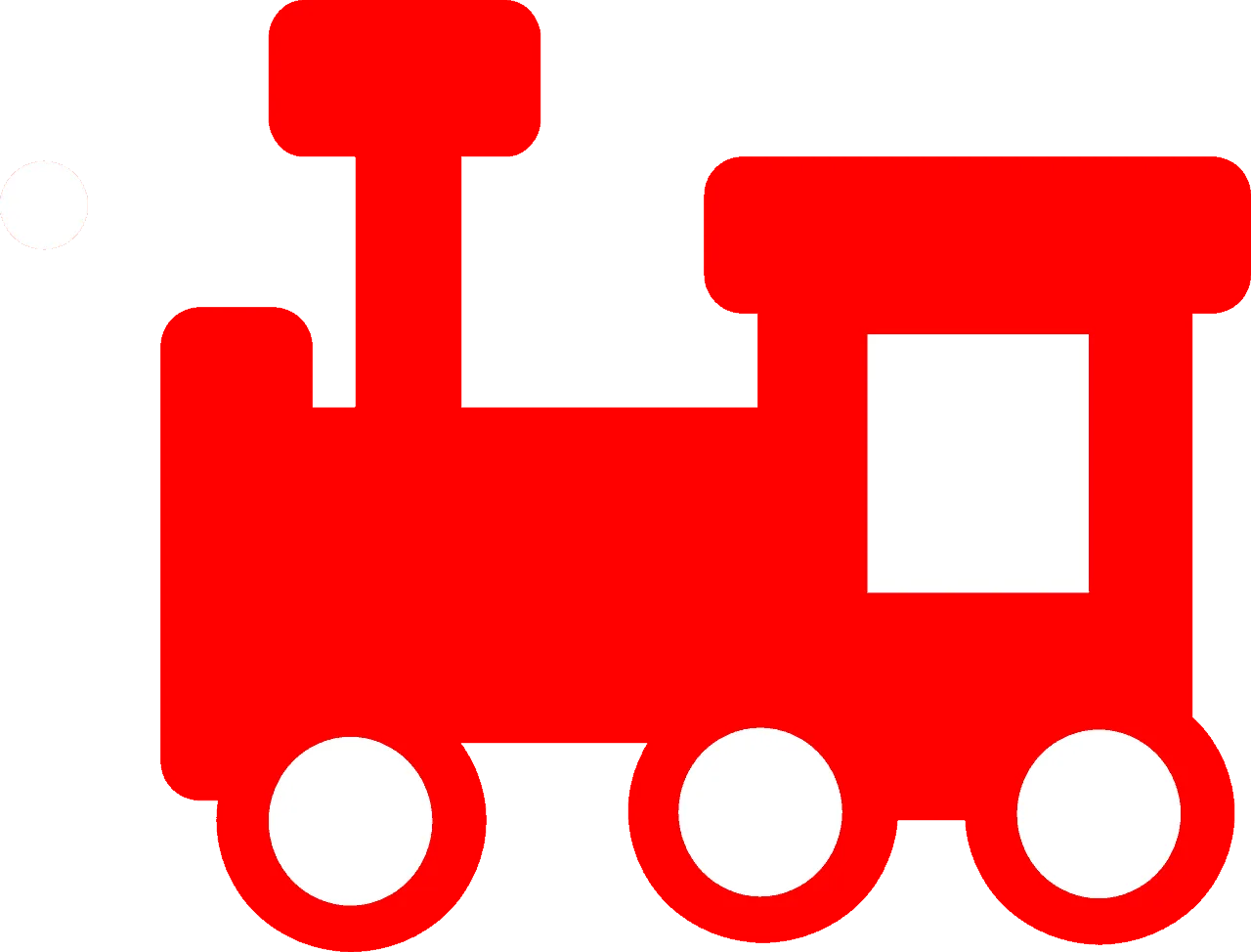 Red delivery truck icon illustration for logistics and transportation concepts.