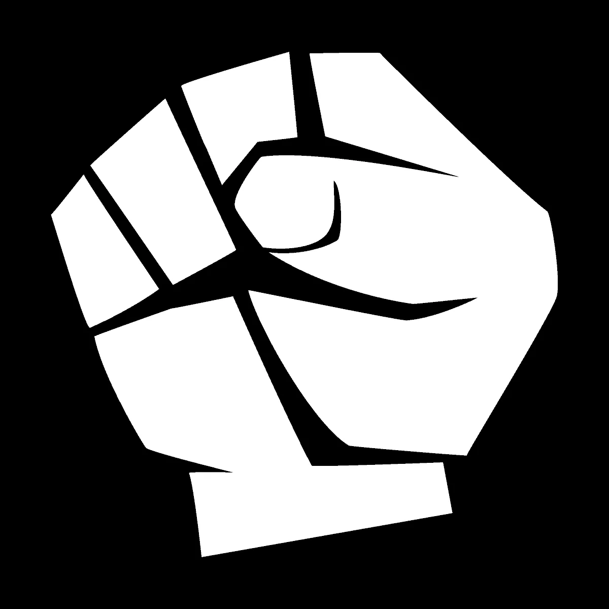 Clenched fist illustration symbolizing music industry activism and grassroots movements.
