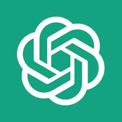 Stylized geometric logo representing digital music and entertainment industry, vibrant white design on green background for H