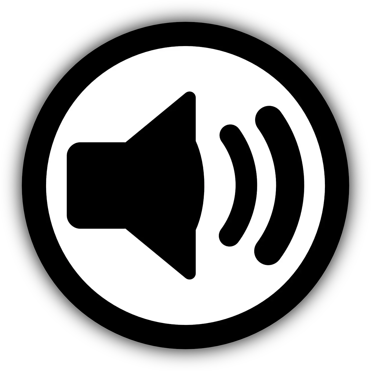 Mute icon for audio or music control on music or media platform.