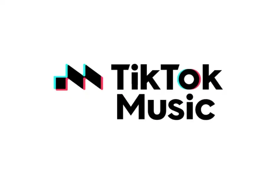 TikTok Music logo with colorful 3D effects, representing popular music streaming service and social media platforms, emphasiz