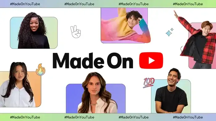 Creative young diverse YouTube content creators promoting digital media and social engagement for hip hop and music fans.