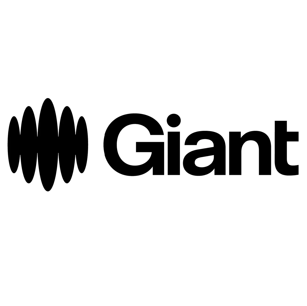 Giant logo featuring black soundwave icon next to bold text, representing GIMANT company and branding in the music, entertain
