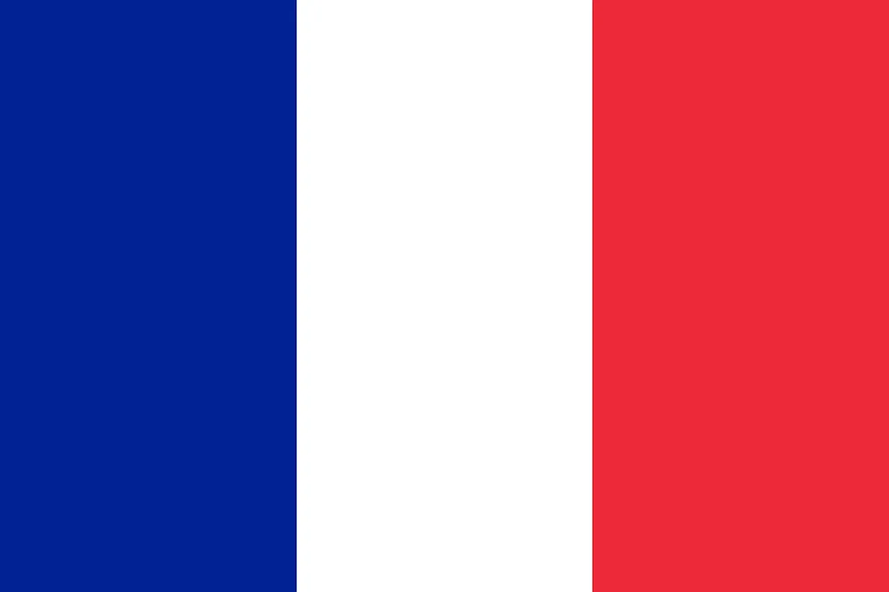 French flag representing music industry and entertainment; ideal for articles on global music markets, cultural events, and i